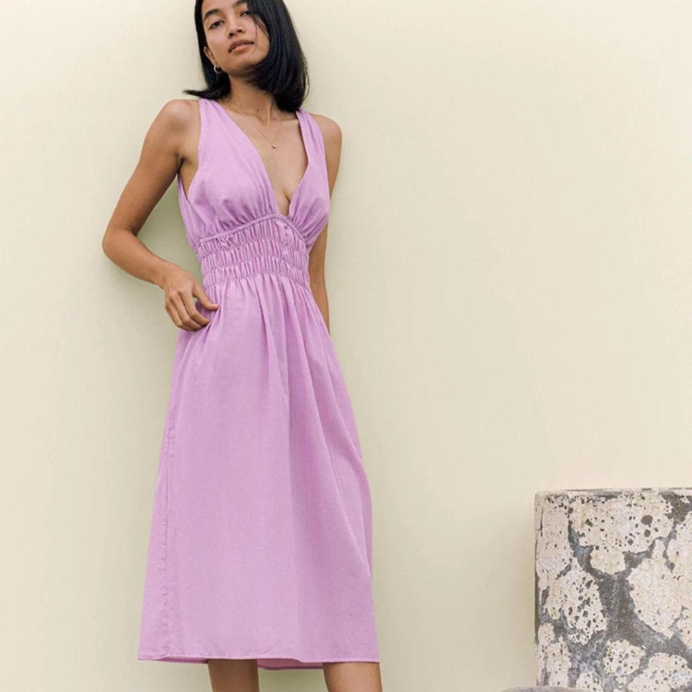 Ciao Lucia Capa Dress Lilac (Medium)